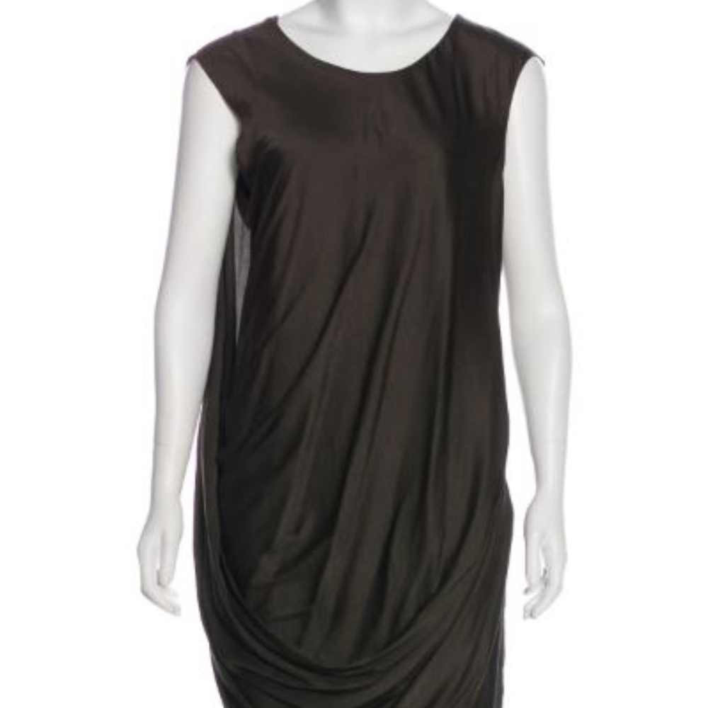 Helmut Lang skirt, ruching at front, scoop neck